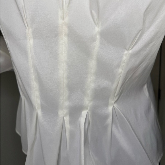 Chetta B Elegant Cream Ruffle Blouse - Picture 8 of 11